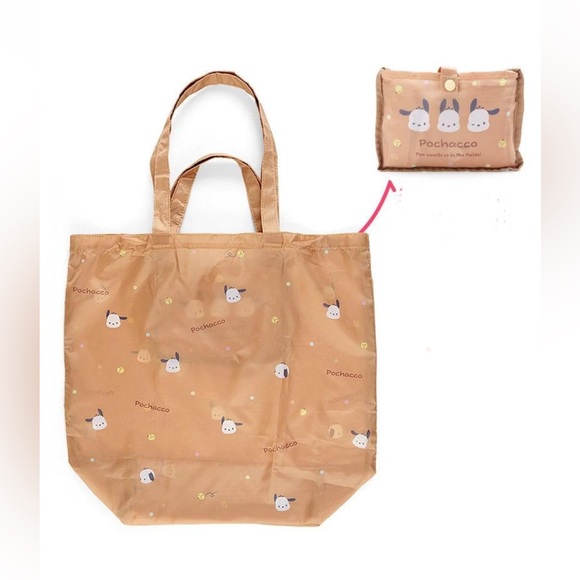 Sanrio Handbags - Pochacco Eco Tote Bag Foldable Sanrio Original NWT